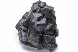 Jet-Black Andradite Garnet Cluster - Inner Mongolia #225104-1